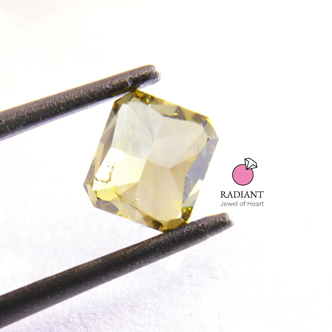 0.54 Natural Fancy Deep Brownish Greenish Yellow SI2 Diamond