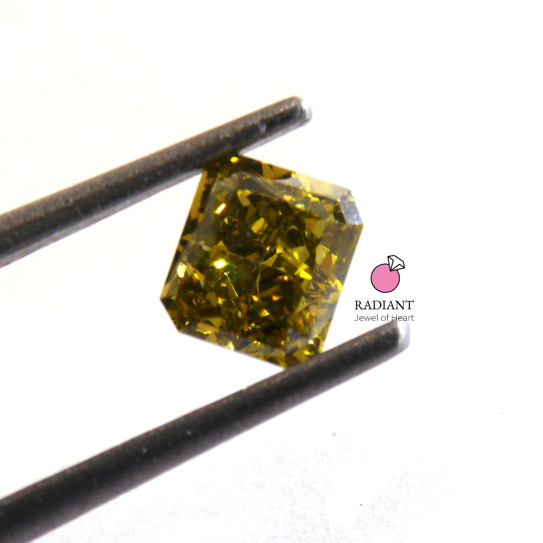 0.54 Natural Fancy Deep Brownish Greenish Yellow SI2 Diamond