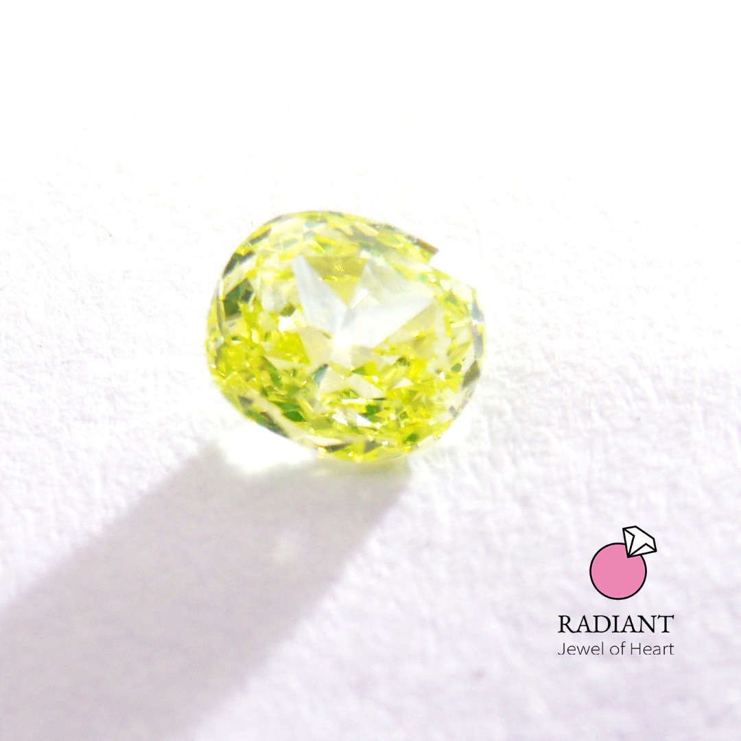 0.13 Natural Fancy Greenish Yellow Diamond