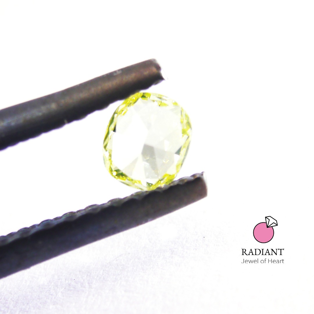 0.13 Natural Fancy Greenish Yellow Diamond