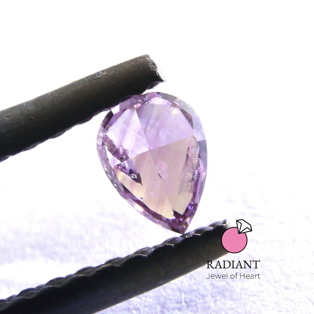 0.17 Natural Fancy Deep Pink Purple Diamond