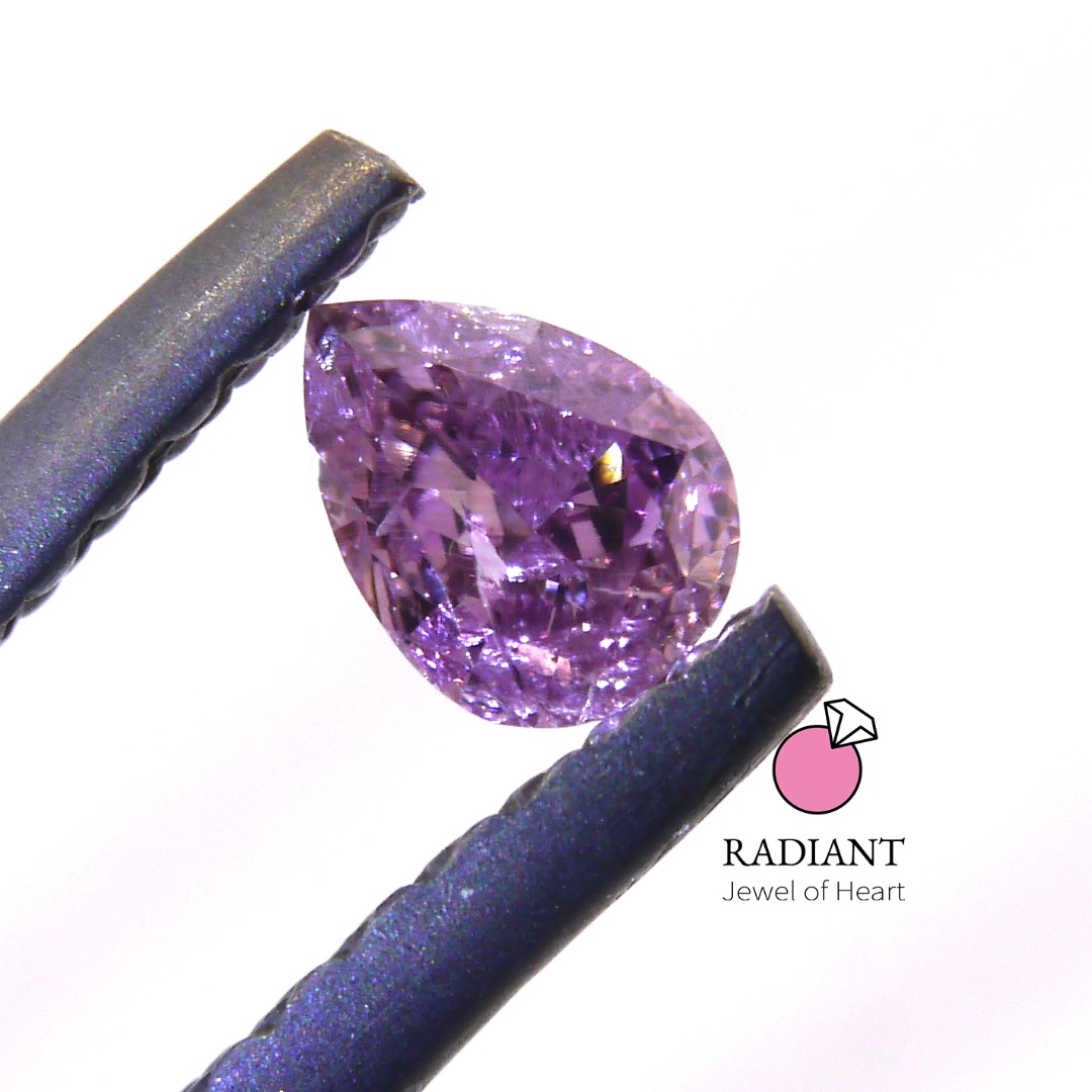 0.17 Natural Fancy Deep Pink Purple Diamond
