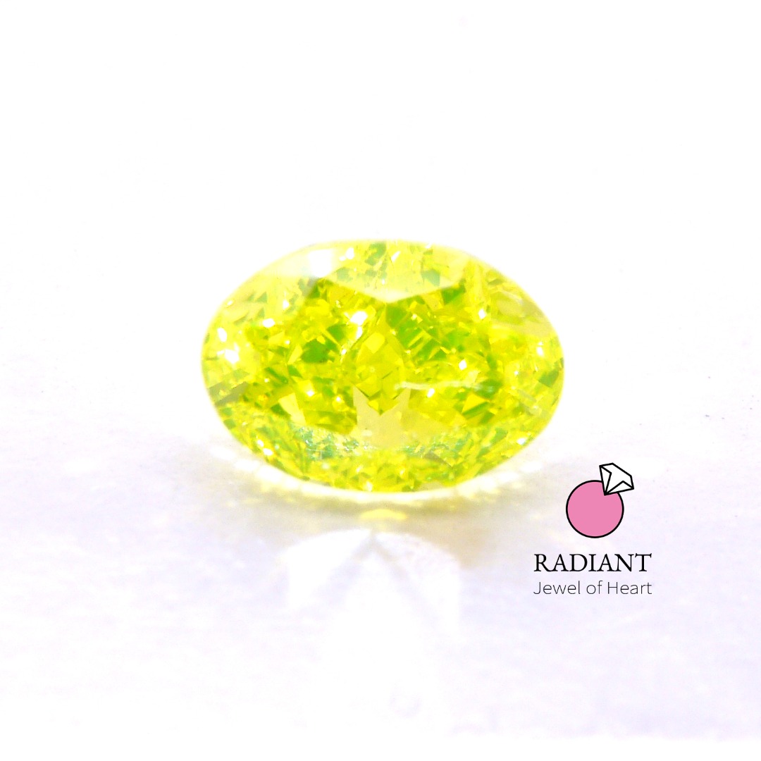 0.51 Fancy Vivid Greenish Yellow VVS2 Natural Color Diamond (SOLD)