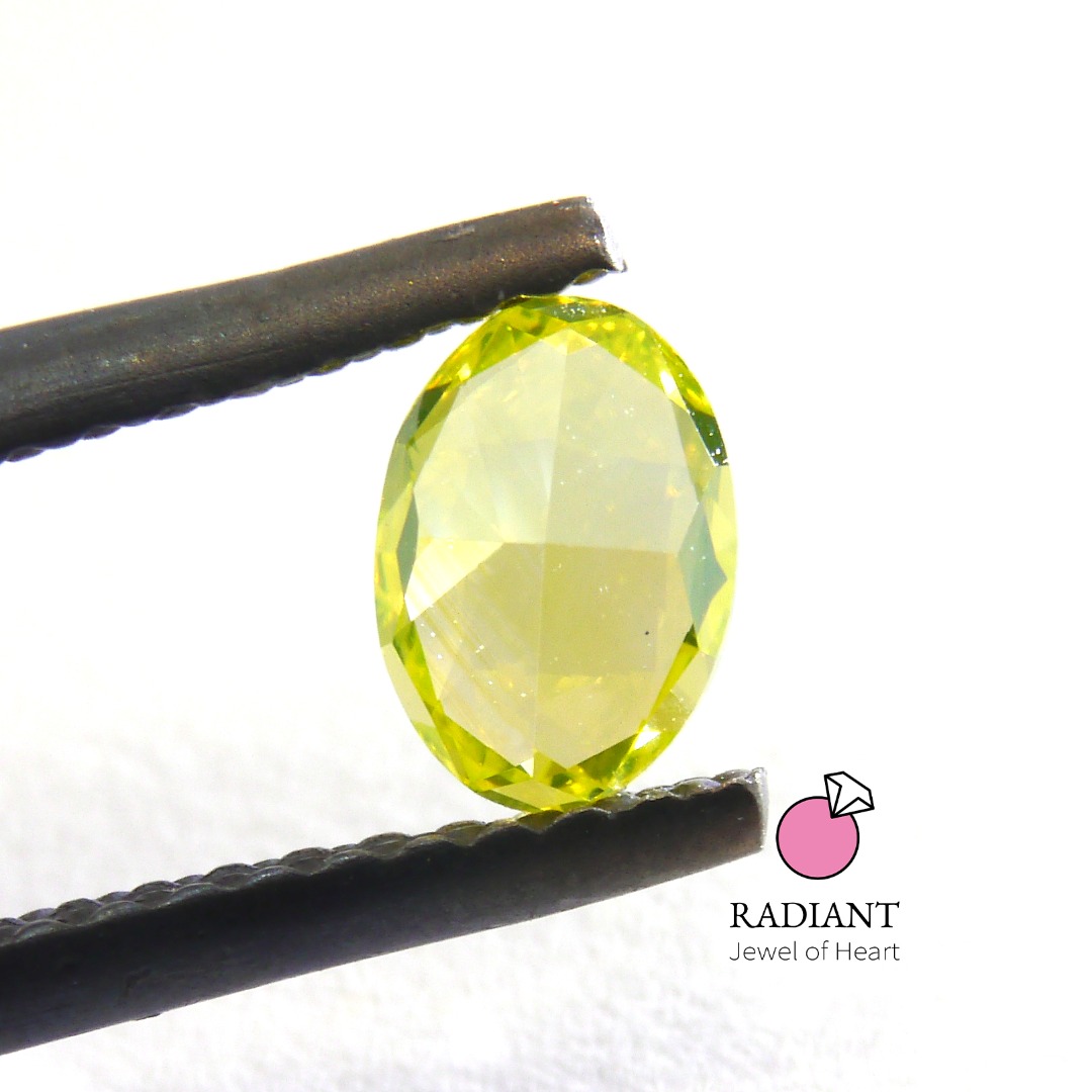 0.51 Fancy Vivid Greenish Yellow VVS2 Natural Color Diamond (SOLD)