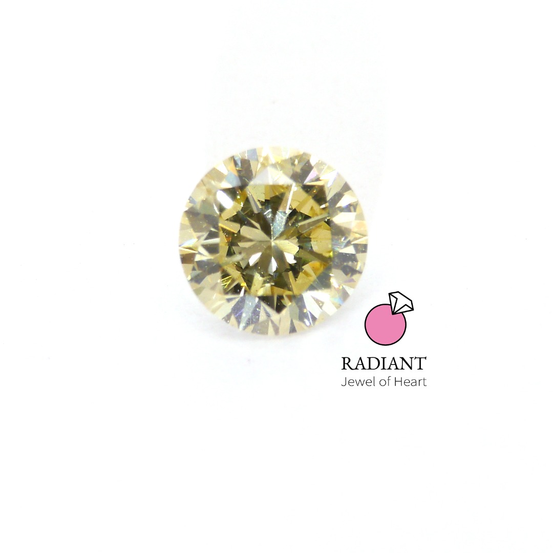 0.42 Natural Fancy Yellow I1 Diamond