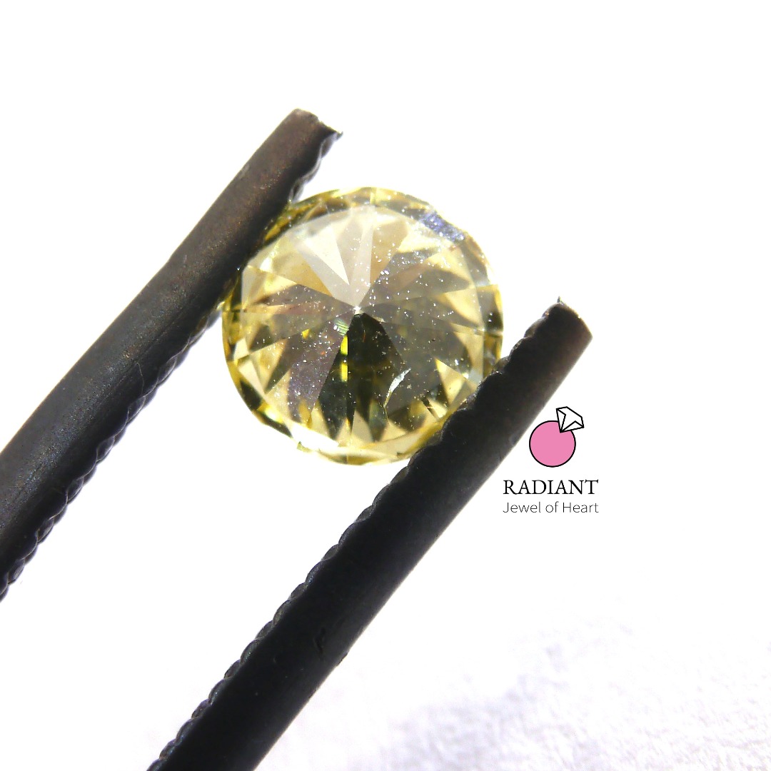 0.42 Natural Fancy Yellow I1 Diamond