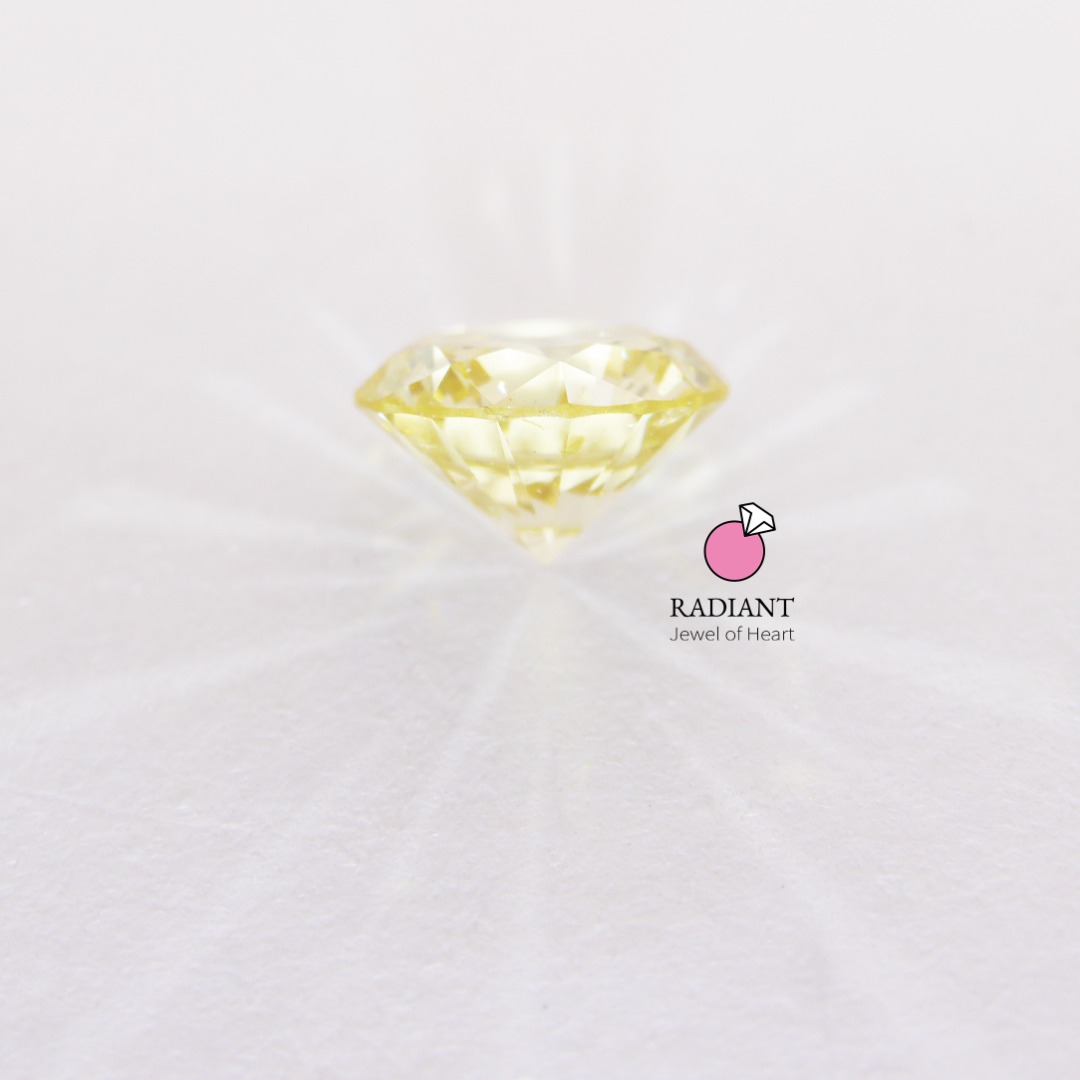 0.42 Natural Fancy Yellow I1 Diamond