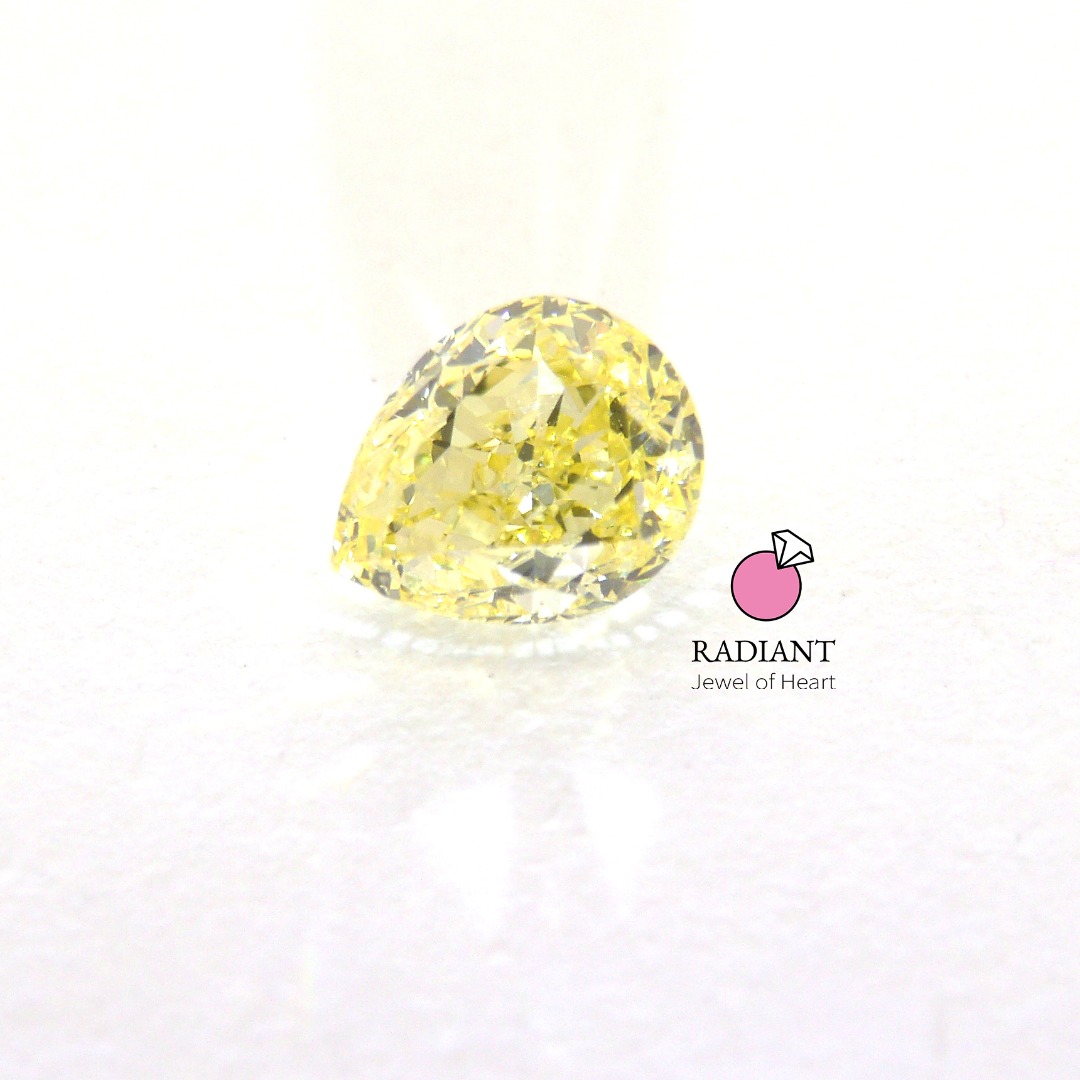 0.44 Natural Fancy Yellow VS1 Diamond