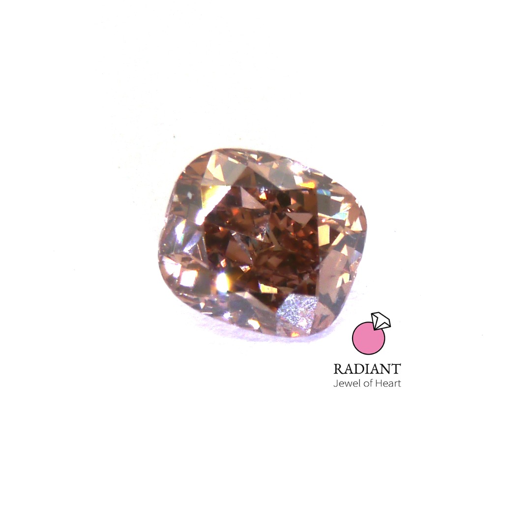 0.47 Natural Fancy Brown-Orange si1 Diamond