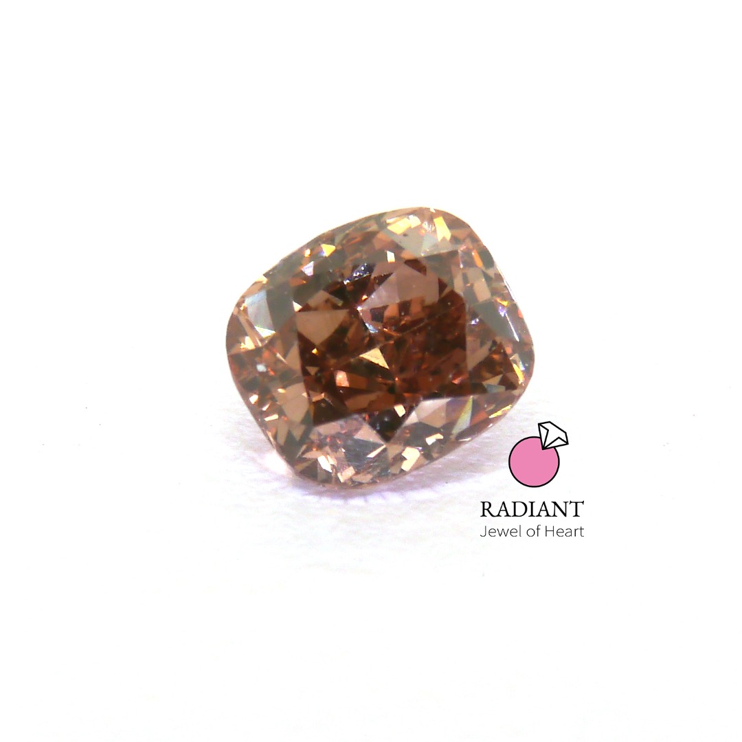 0.47 Natural Fancy Brown-Orange si1 Diamond