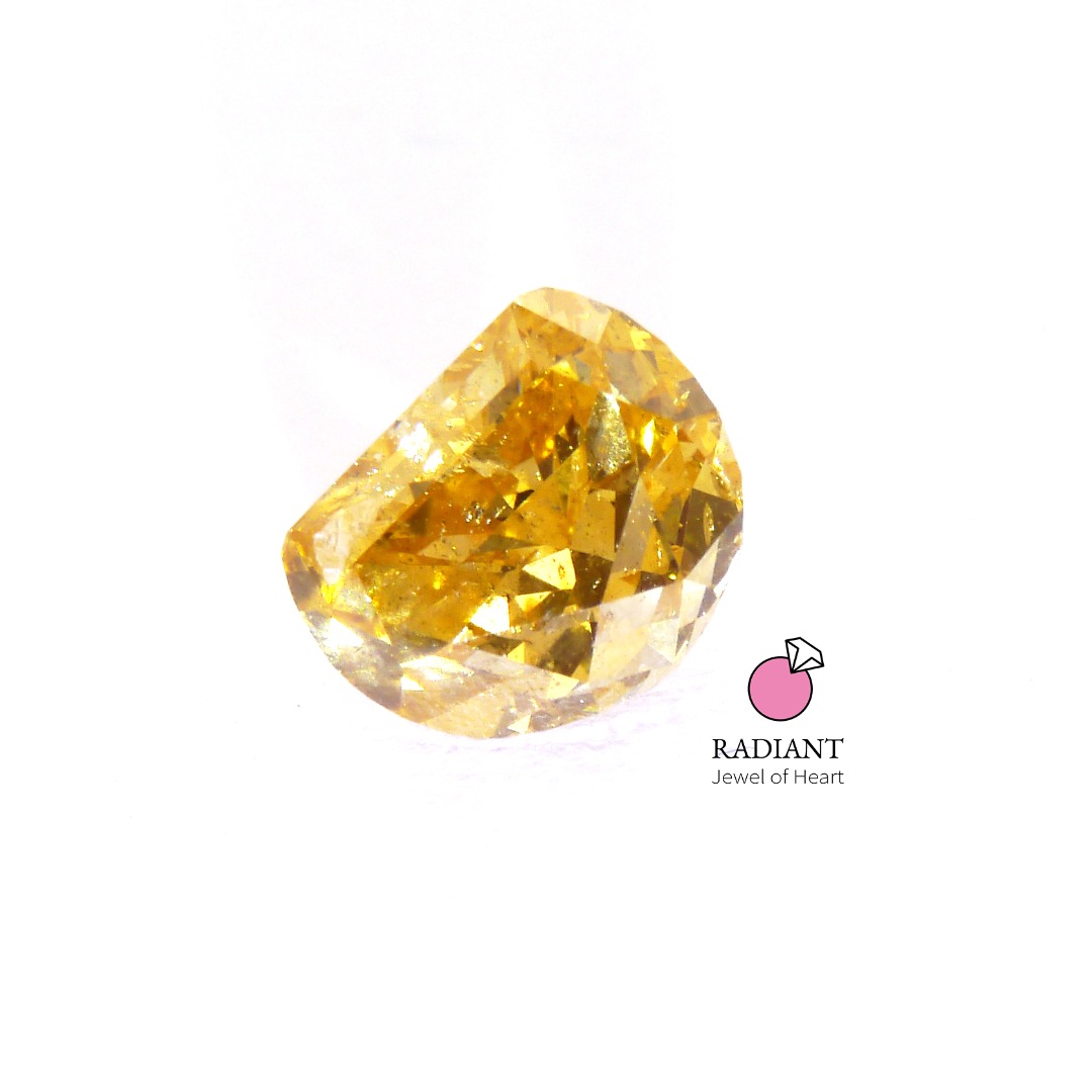0.80 Natural Fancy Deep Brownish Orangy Yellow Diamond