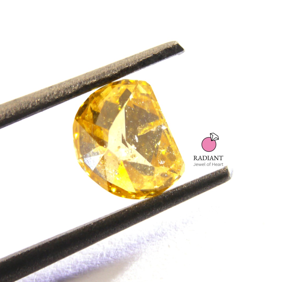 0.80 Natural Fancy Deep Brownish Orangy Yellow Diamond