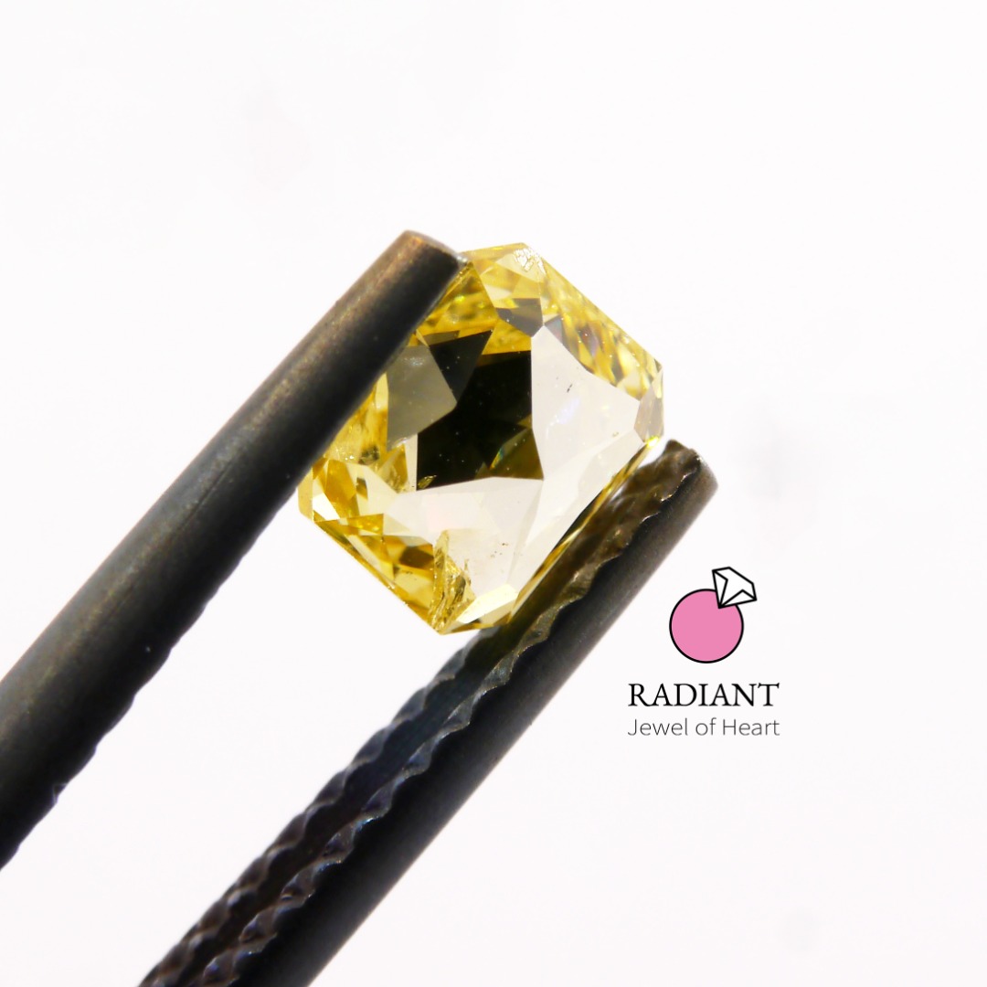 0.53 Natural Fancy Intense Yellow Diamond