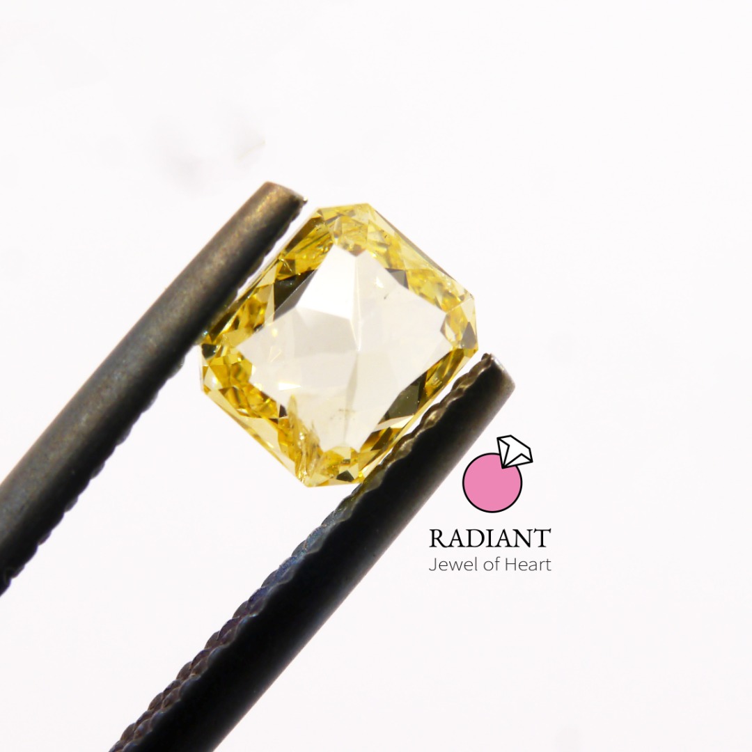 0.53 Natural Fancy Intense Yellow Diamond