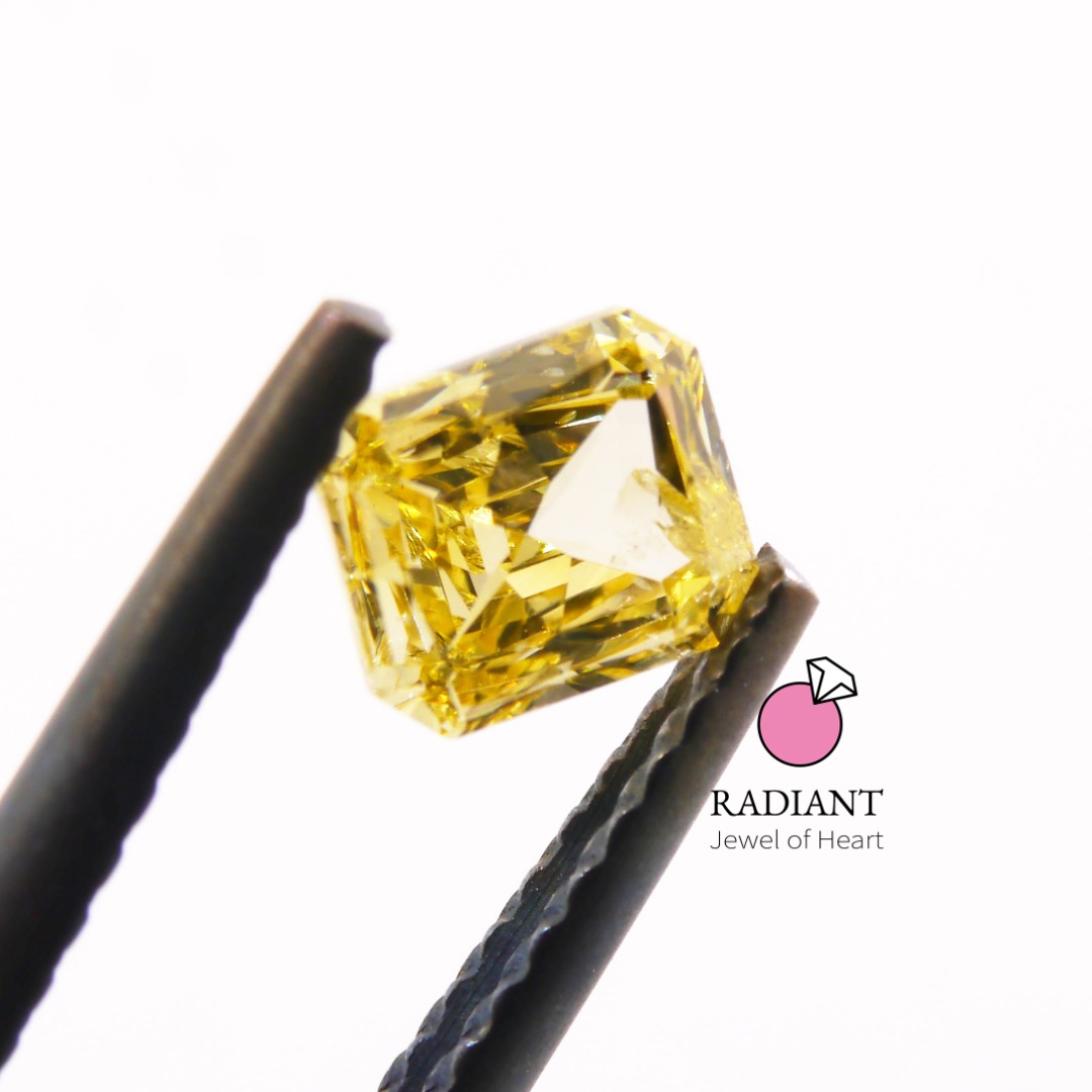 0.53 Natural Fancy Intense Yellow Diamond