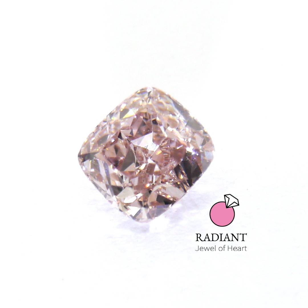 0.41 Natural Fancy Brown Pink SI2 Diamond
