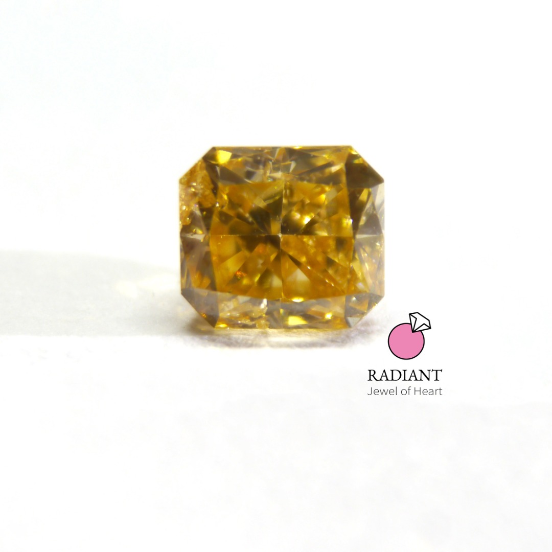 0.64 Natural Fancy Brownish Orangy Yellow Diamond