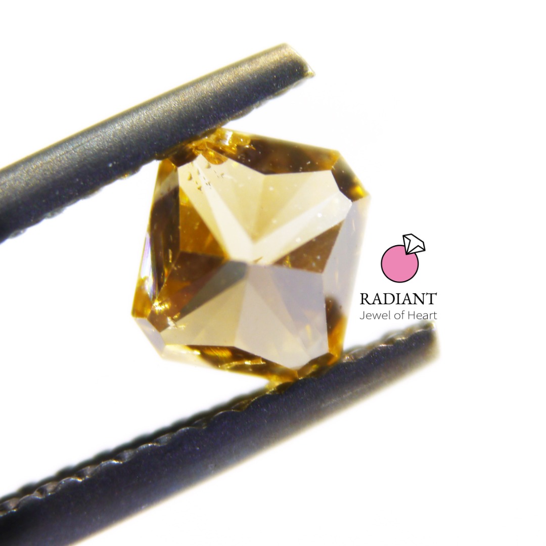 0.64 Natural Fancy Brownish Orangy Yellow Diamond