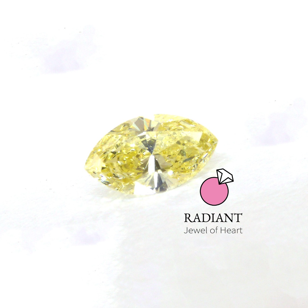 0.44 Natural Fancy Yellow SI2 Diamond