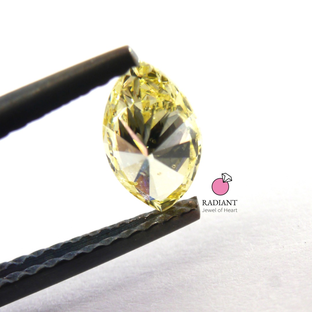 0.44 Natural Fancy Yellow SI2 Diamond