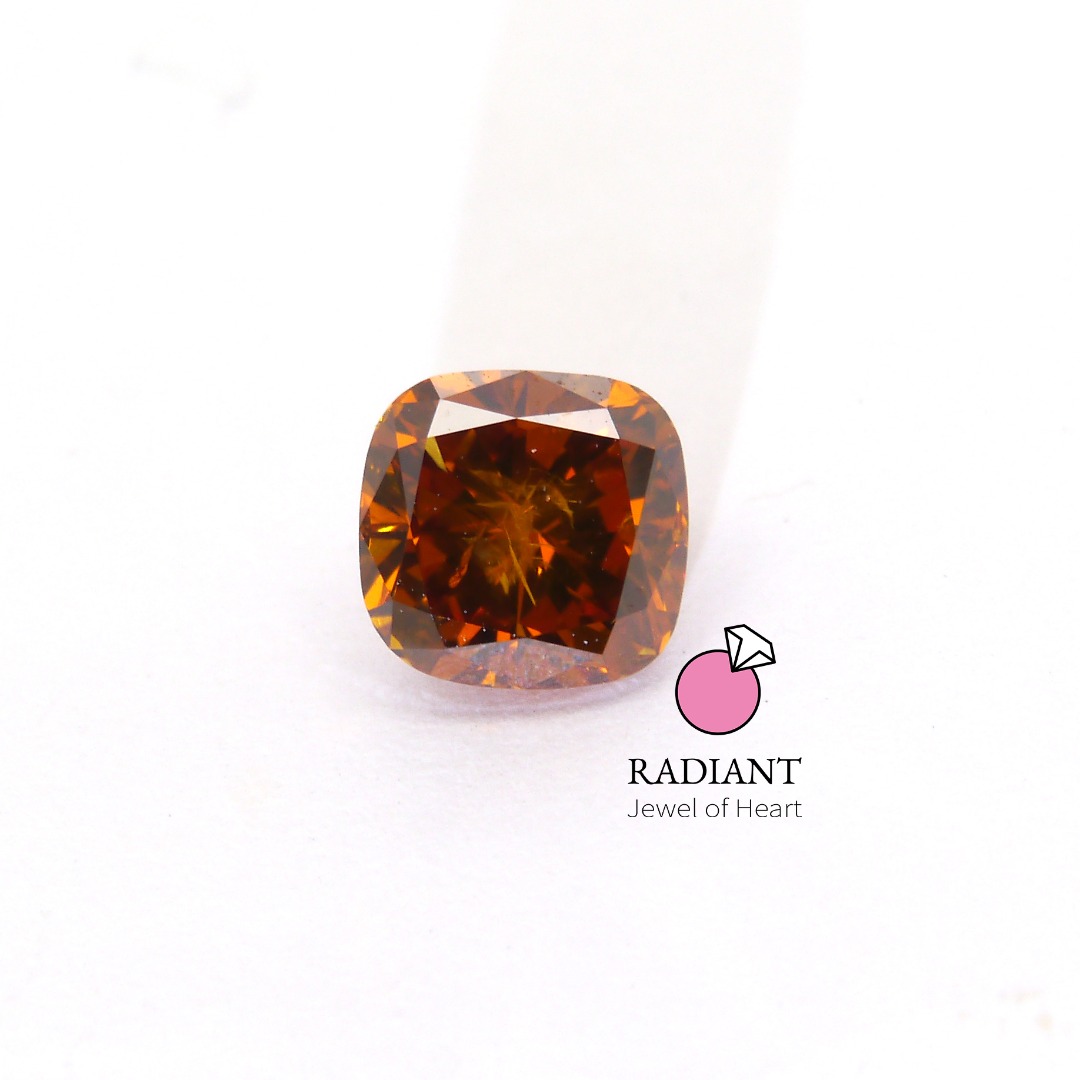 0.70 Natural Fancy Deep Brownish Yellowish Orange SI2 Diamond