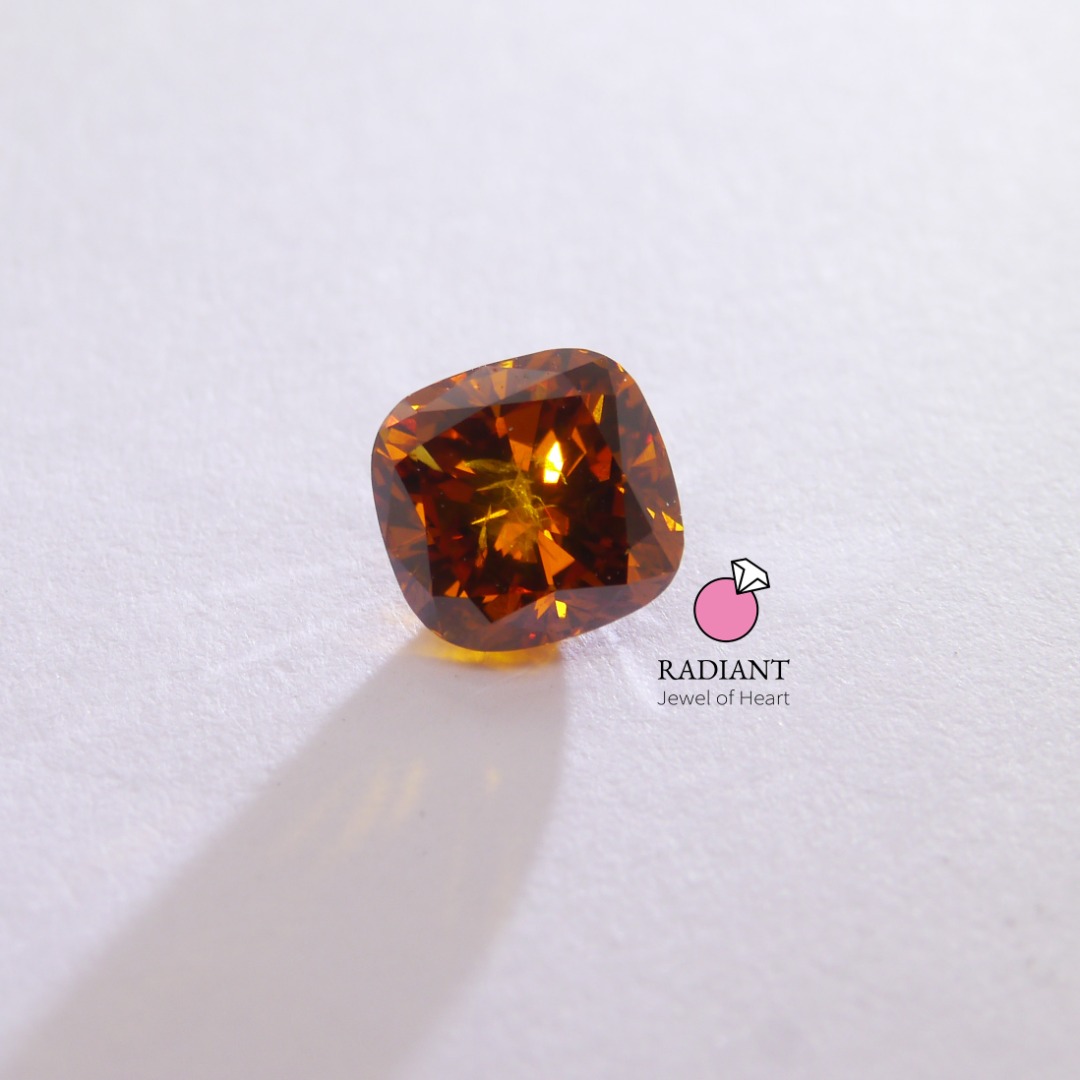 0.70 Natural Fancy Deep Brownish Yellowish Orange SI2 Diamond