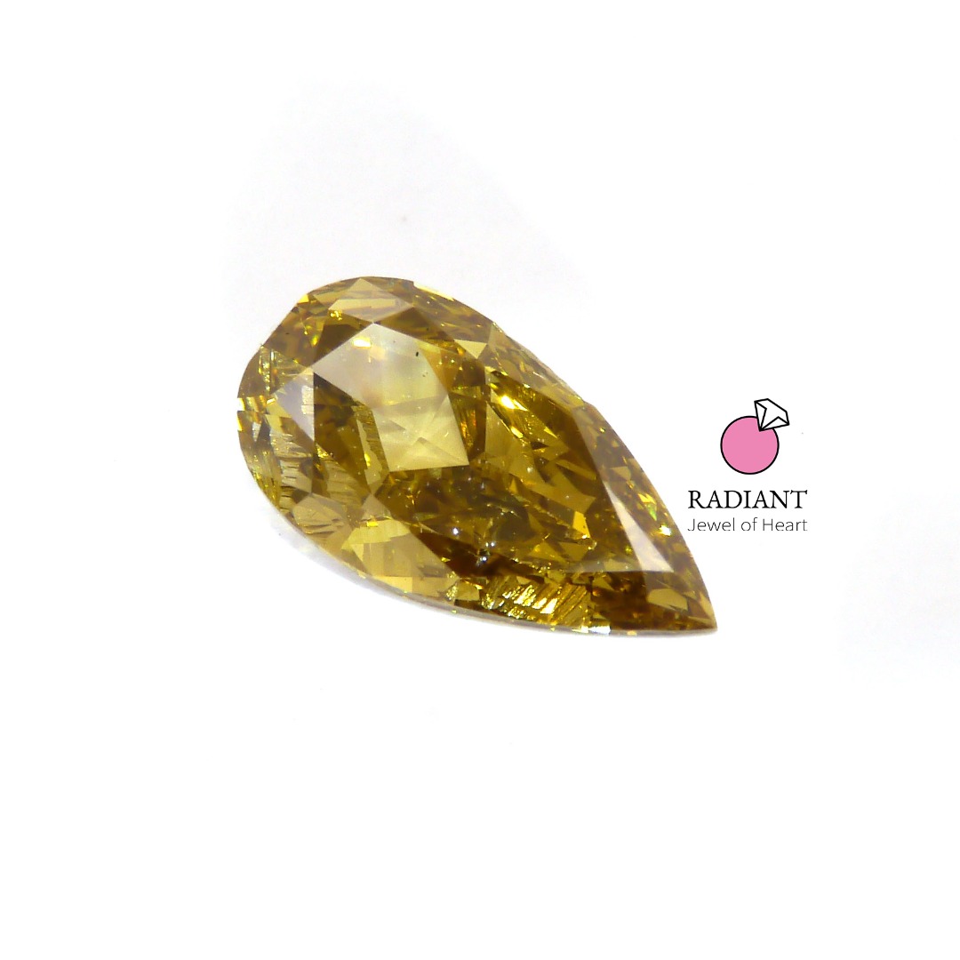 1.01 Natural Fancy Deep Brown Greenish Yellow (chameleon) I1 Diamond