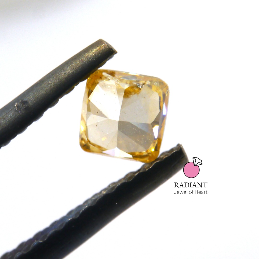 0.28 Natural Fancy Intense Yellow Orange Diamond