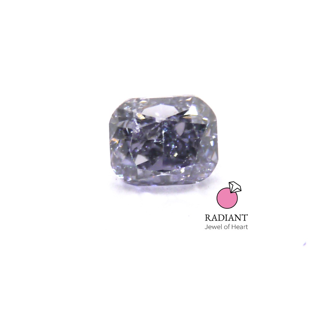 0.08 Natural Fancy Dark Violet-Gray Diamond