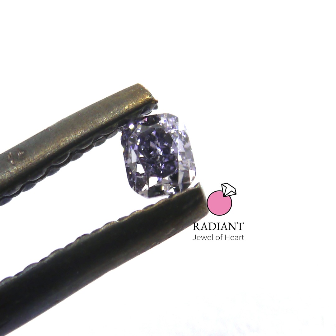 0.08 Natural Fancy Dark Violet-Gray Diamond