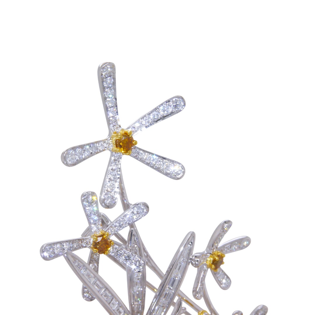 花仙子彩鑽胸針