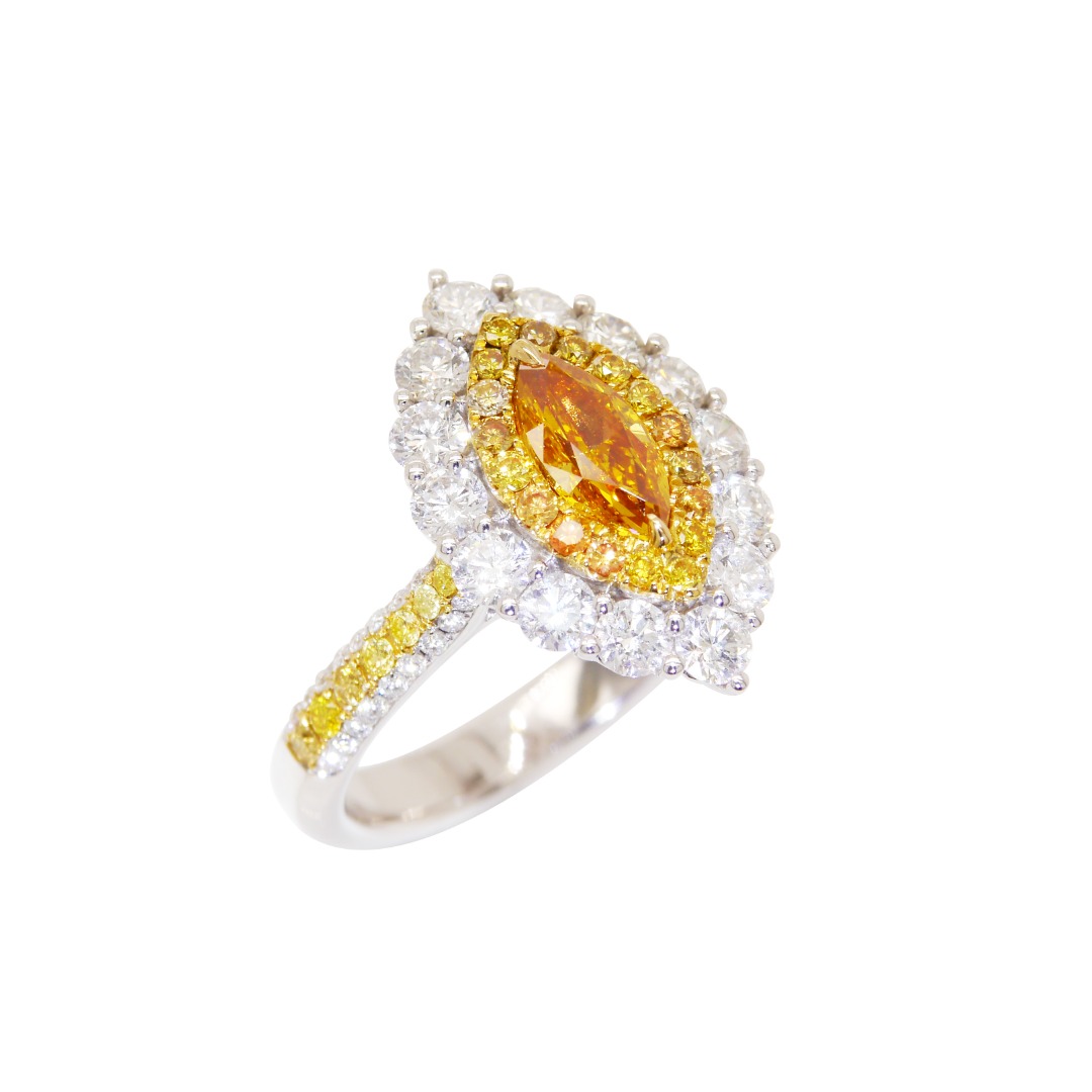 女王氣場橘鑽戒 (SOLD)